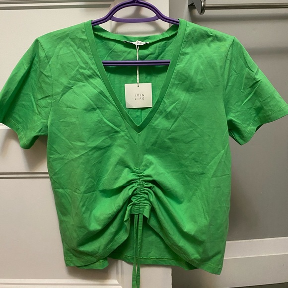 Drawstring v-neck ZARA - Picture 1 of 4